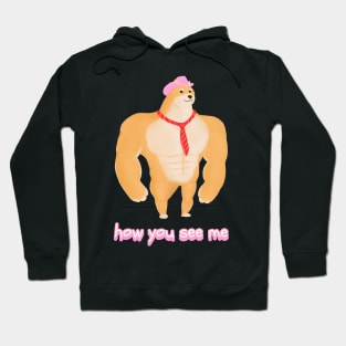 Shina inu doge buff Hoodie